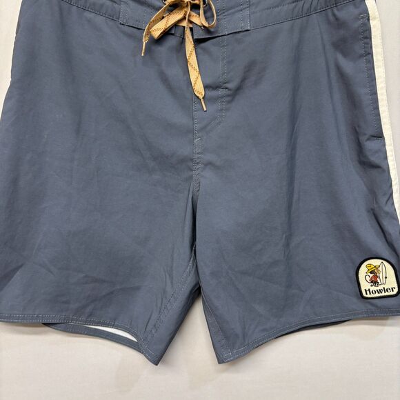 Howler Brothers Men Swimwear Swim Trunks Board Shorts Size 32 Gray D004 -9 - Picture 14 of 16